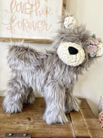 Plush Standing Bear - Grey Grizzly