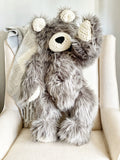 ClaraLoo Large Plush Bear Bud - Grey Grizzly