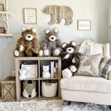 ClaraLoo Large Plush Bear Bud - Cappuccino Grizzly