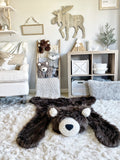 Regular Size Brown Grizzly Bear Rug