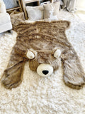 Extra Large Cappuccino Grizzly Bear Rug