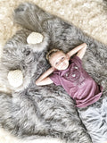 Regular Size Grey Grizzly Bear Rug