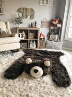 Extra Large Brown Grizzly Bear Rug